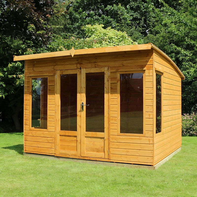 Product photograph of 10x8 Mercia Helios Contemporary Wooden Summerhouse from Buy Sheds Direct