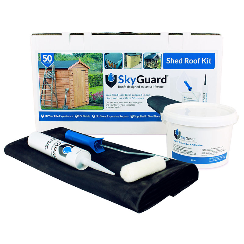 Product photograph of 8x6 Skyguard Epdm Roof Kit from Buy Sheds Direct