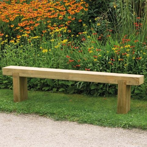 Product photograph of Forest Sleeper Wooden Garden Bench 6 X1 1 8x0 2m from Buy Sheds Direct