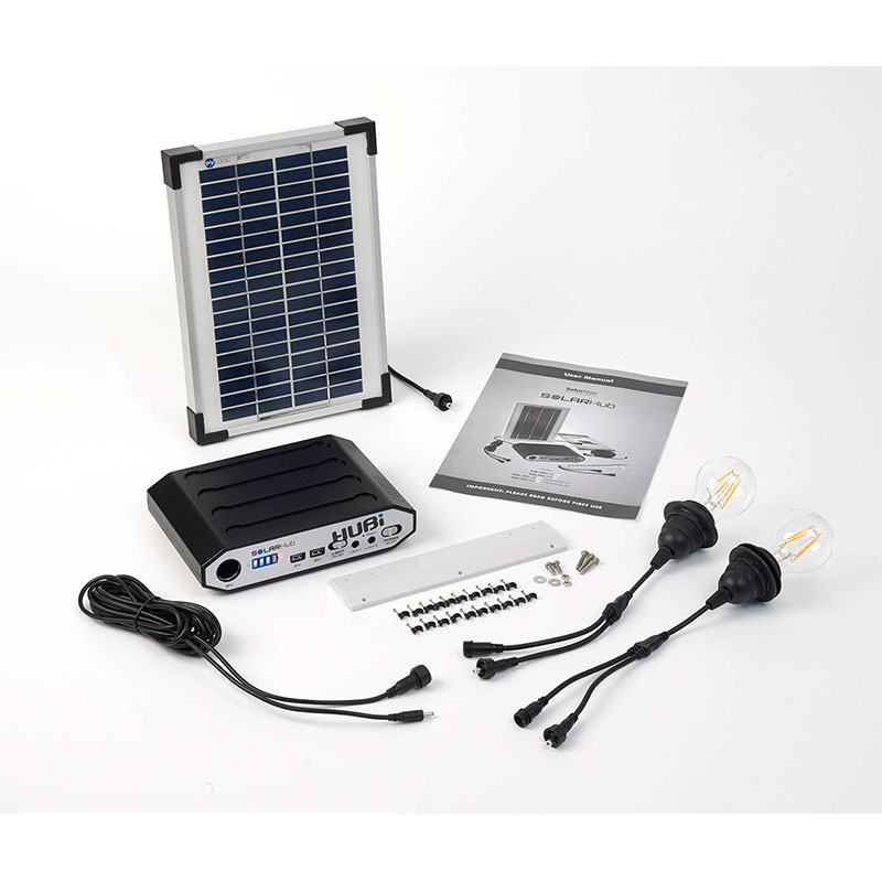 Product photograph of Solartech Premium Garden Building Solar Lighting Charging Kit 4 - Suitable For Gazebos Up To 4m X 4m 14 X 14 from Buy Sheds Direct