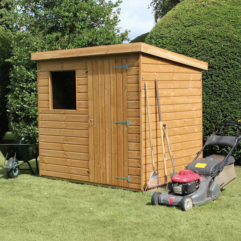 10' x 6' Traditional Standard Shiplap Pent Wooden Garden Shed (3.05m x 1.83m)