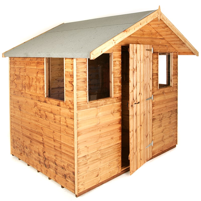 Product photograph of 6 X 6 Traditional Shiplap 6 Cabin Garden Shed 1 83m X 1 83m from Buy Sheds Direct