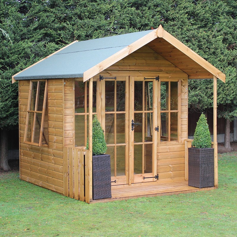 Product photograph of 6 X 8 Traditional Broadway Wooden Summer House 1 83x2 44m from Buy Sheds Direct