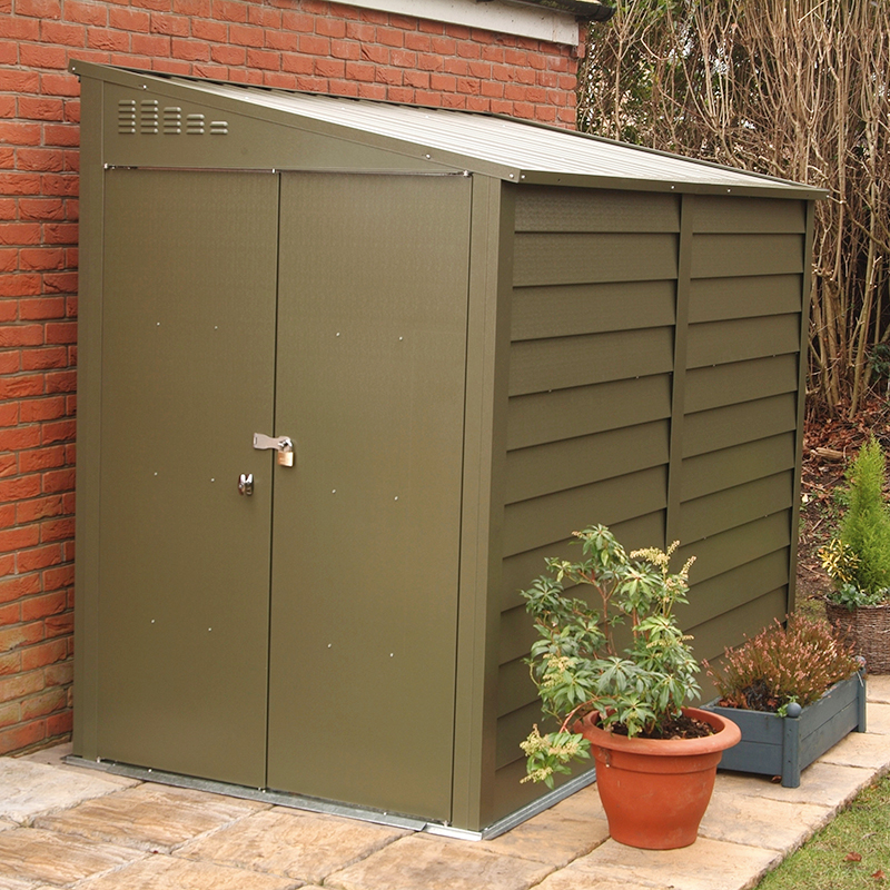 Product photograph of 9 X 4 Trimetals Titan 940 Premium Pent Metal Lean To Shed 2 63m X 1 31m from Buy Sheds Direct
