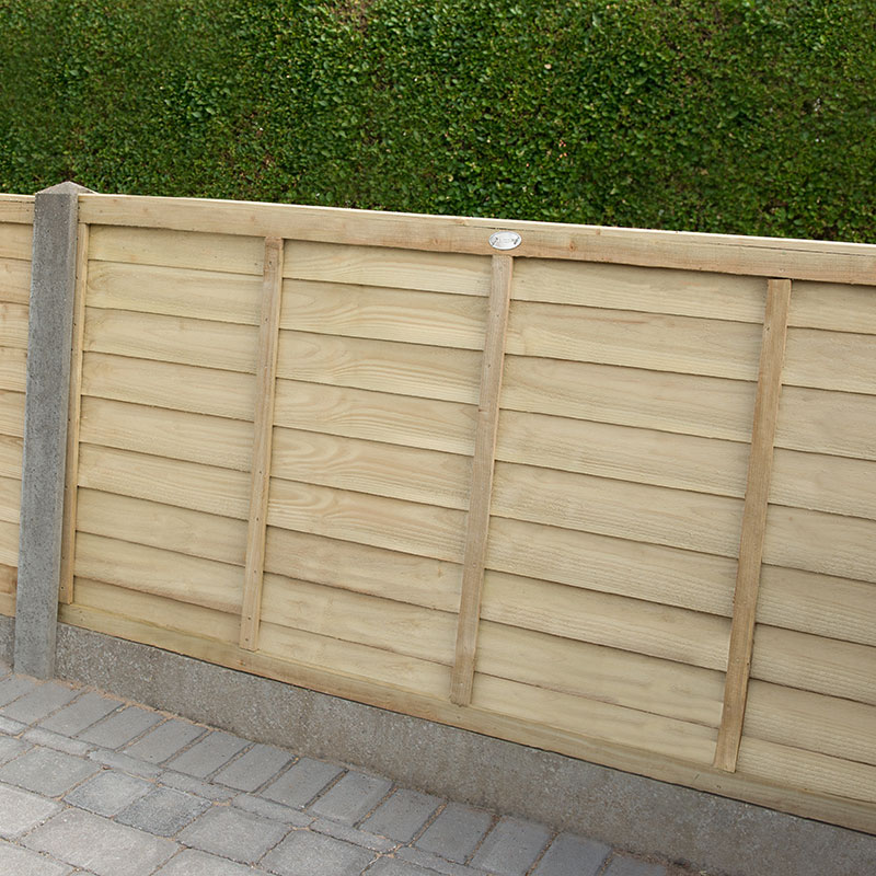 Forest 6' x 4' Pressure Treated Lap Fence Panel (1.83m x 1.22m)