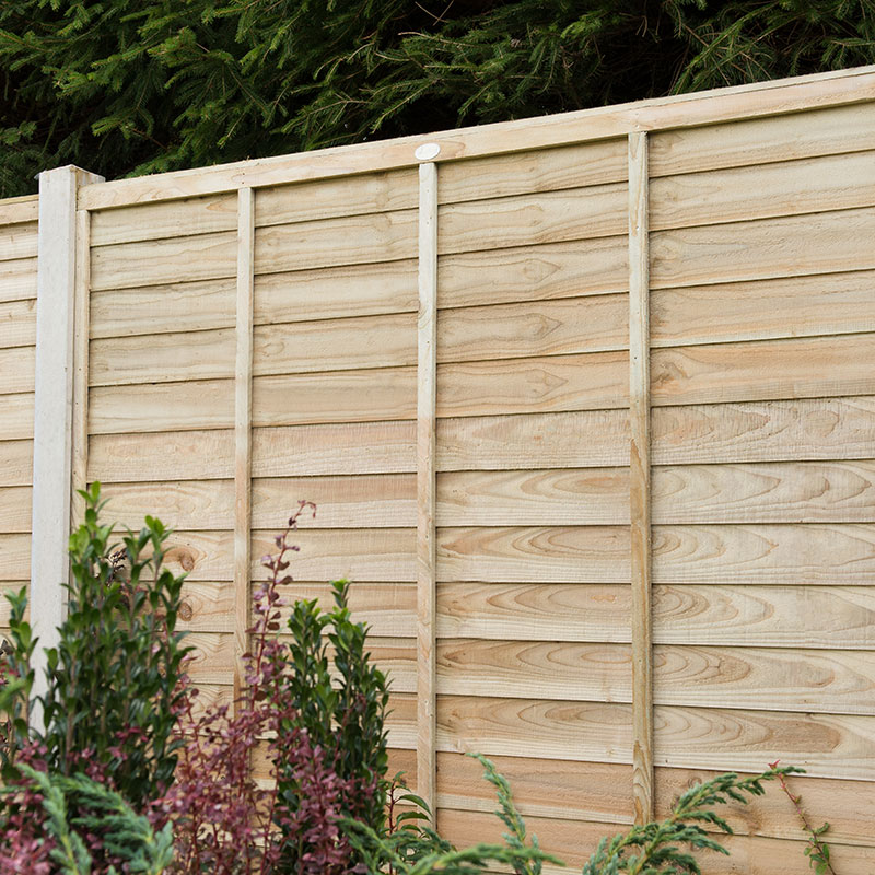 Product photograph of Forest 6 X 5 Pressure Treated Lap Fence Panel 1 83m X 1 52m from Buy Sheds Direct