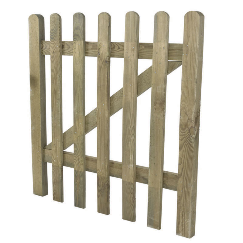 Product photograph of Forest Pressure Treated Pale Gate 0 9 X 0 9m from Buy Sheds Direct