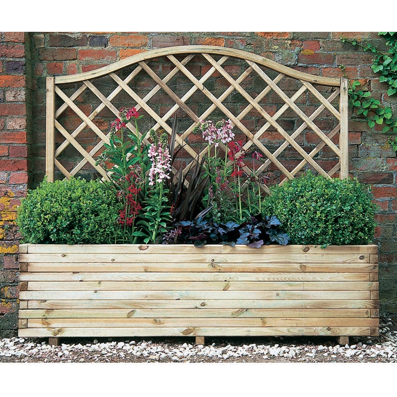 Product photograph of Forest Venice Wooden Garden Planter 6 X 2 1 8m X 0 5m from Buy Sheds Direct