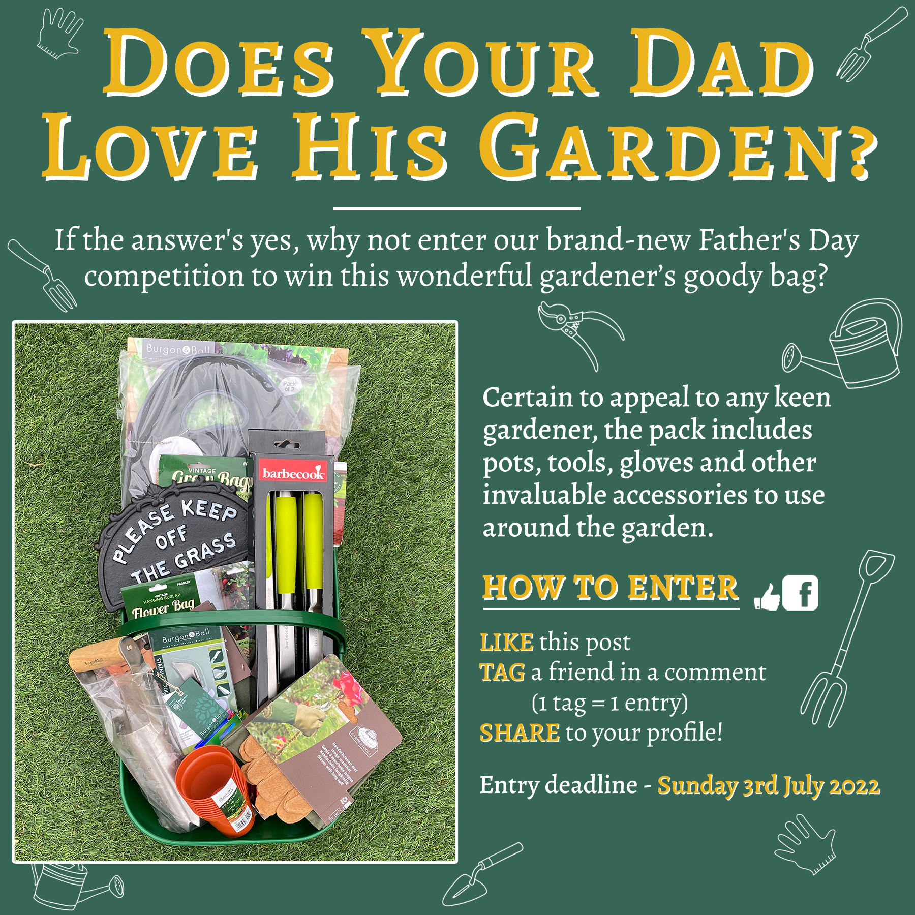 Father's Day giveaway goody bag