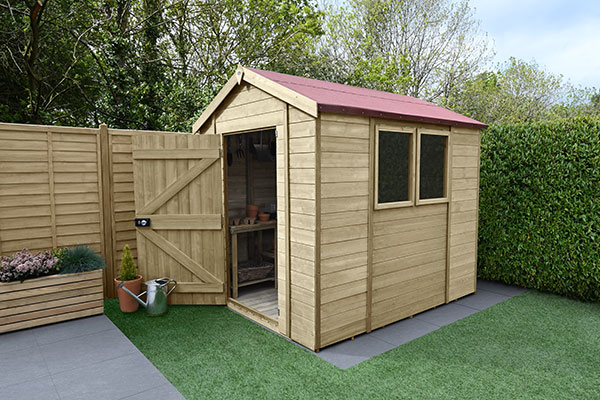 8x6 Forest Timberdale Tongue & Groove Pressure Treated Apex Shed