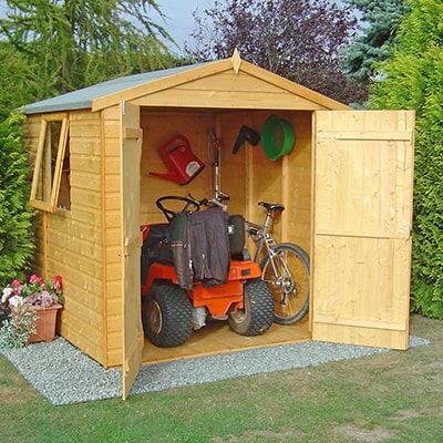 This is an image of the Shire Arran 6x6 Double Door Shed - Click HERE to view