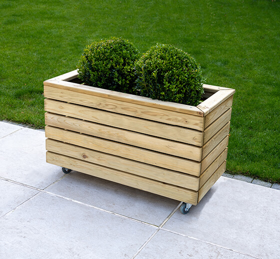 Click HERE to view this Double Planter with Wheels
