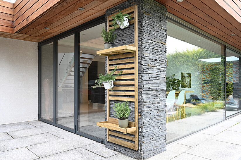 Click HERE to view this Slatted Wall Planter with 2 Shelves from Forest