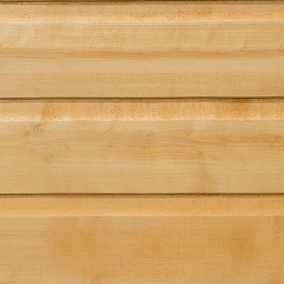close-up shot of shiplap cladding on a dip treated shed