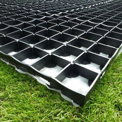 a close up of a plastic grid base