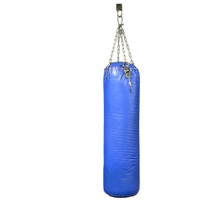 a blue punchbag