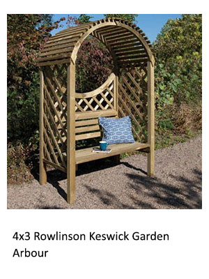 4x3 Rowlinson Keswick Garden Arbour