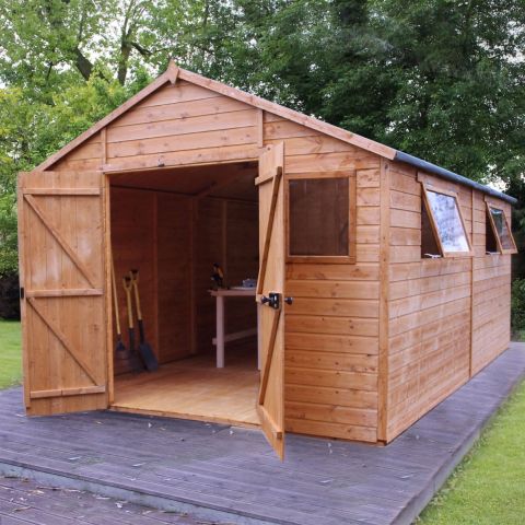 a tongue and groove garden shed