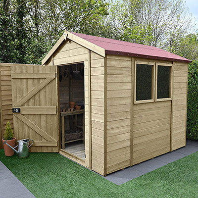 8 x 6 Forest Premium Tongue & Groove Pressure Treated Apex Shed