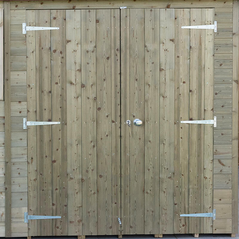 Double doors on a Forest Premium Shed