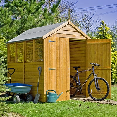 7x5 wooden garden shed