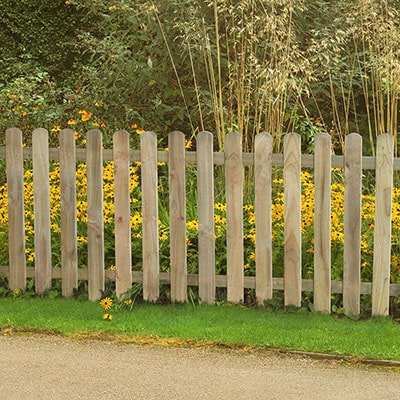 Forest 5'11 x 2'11 Heavy Duty Pressure Treated Pale Picket Fence Panel