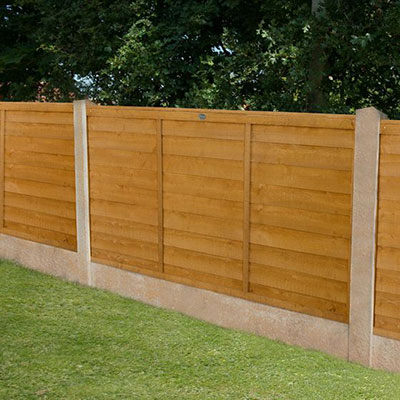 6x3 dip-treated overlap fence panels