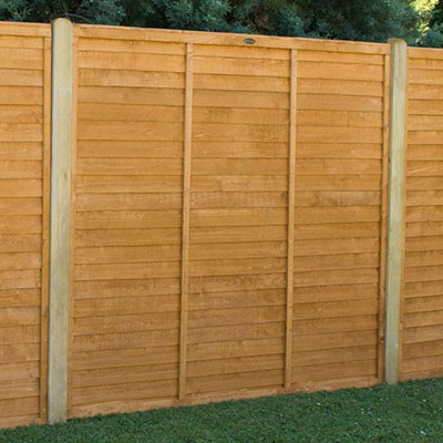 a 6x6 overlap fence panel