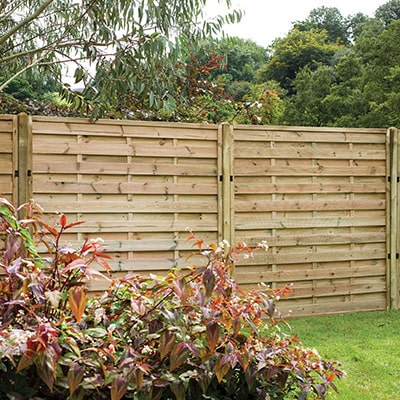 Forest 5'11 x 4'11 Exeter Pressure Treated Decorative Fence Panel