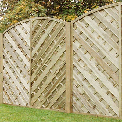 Forest 5'11 x 5'11 High Kempton Fence Panel