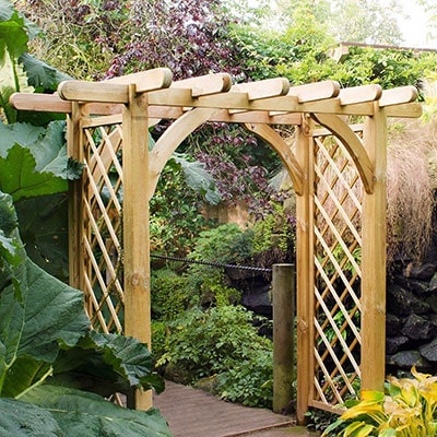 Forest Large Ultima Wooden Garden Pergola Arch 8x4