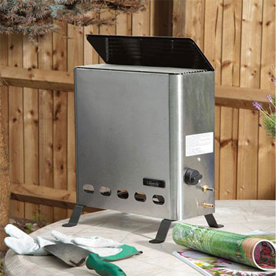 a stainless-steel greenhouse heater