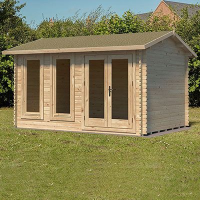 Forest Chiltern 4m x 3m Log Cabin (34mm) - Double Glazed