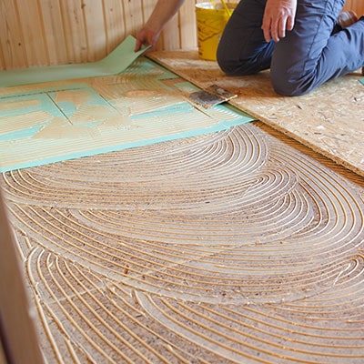 log cabin floor insulation