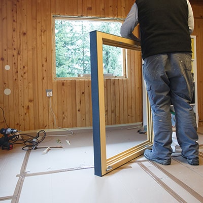 log cabin window insulation