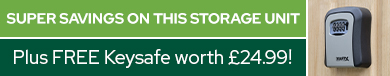 Super Savings on this storage unit. Plus FREE Keysafe worth £24.99