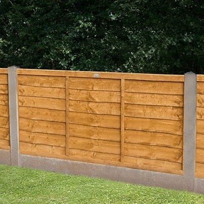 Overlap fence panel