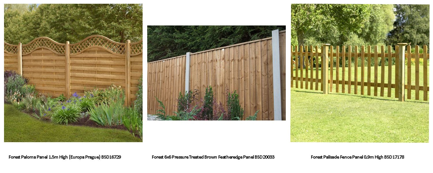 Click here to view our superb range of fence panels