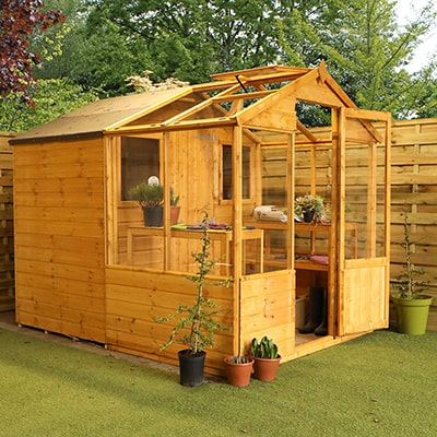 Windsor 8x6 Greenhouse Combi Shed