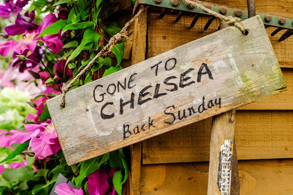gone to chelsea shed sign