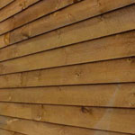 Wooden shed wall
